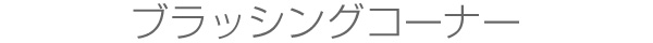 ブラッシングコーナー